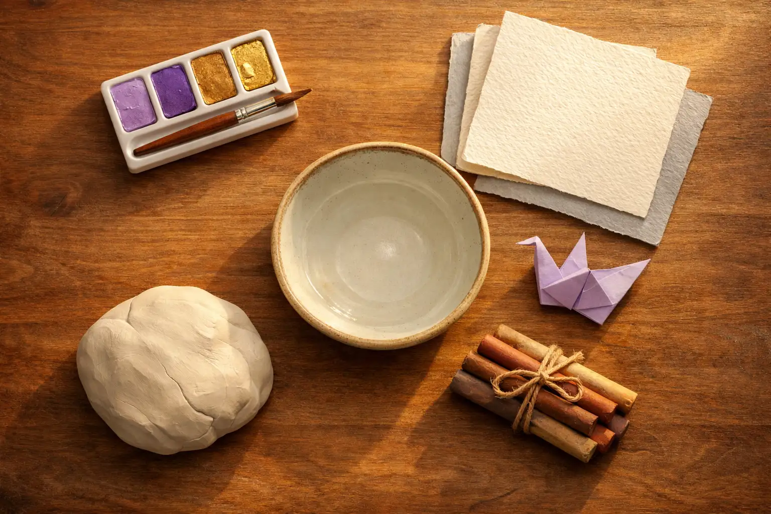 חמש שיטות יצירה בטיפול באמנות, חומרי יצירה בקליניקה של מנורי