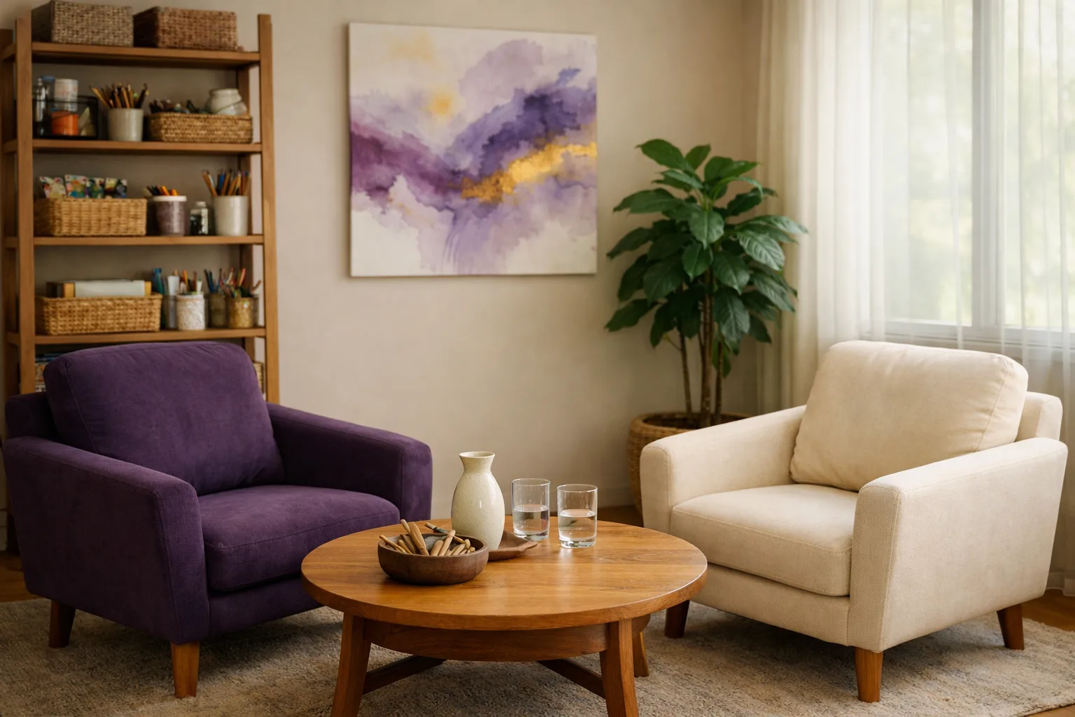 מפגש ראשון לטיפול באמנות בקליניקה של מנורי בבנימינה